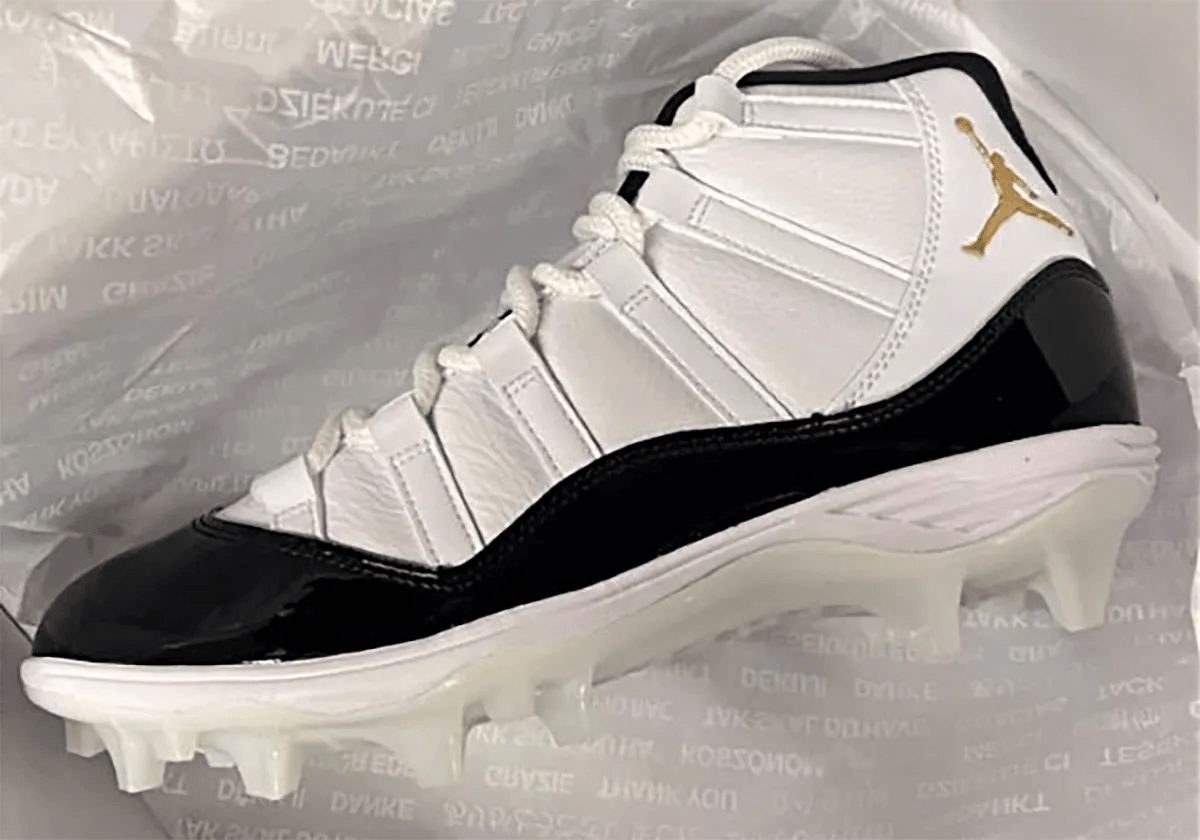Air Jordan 11 “Gratitude” Cleats Are Headed For The Endzone