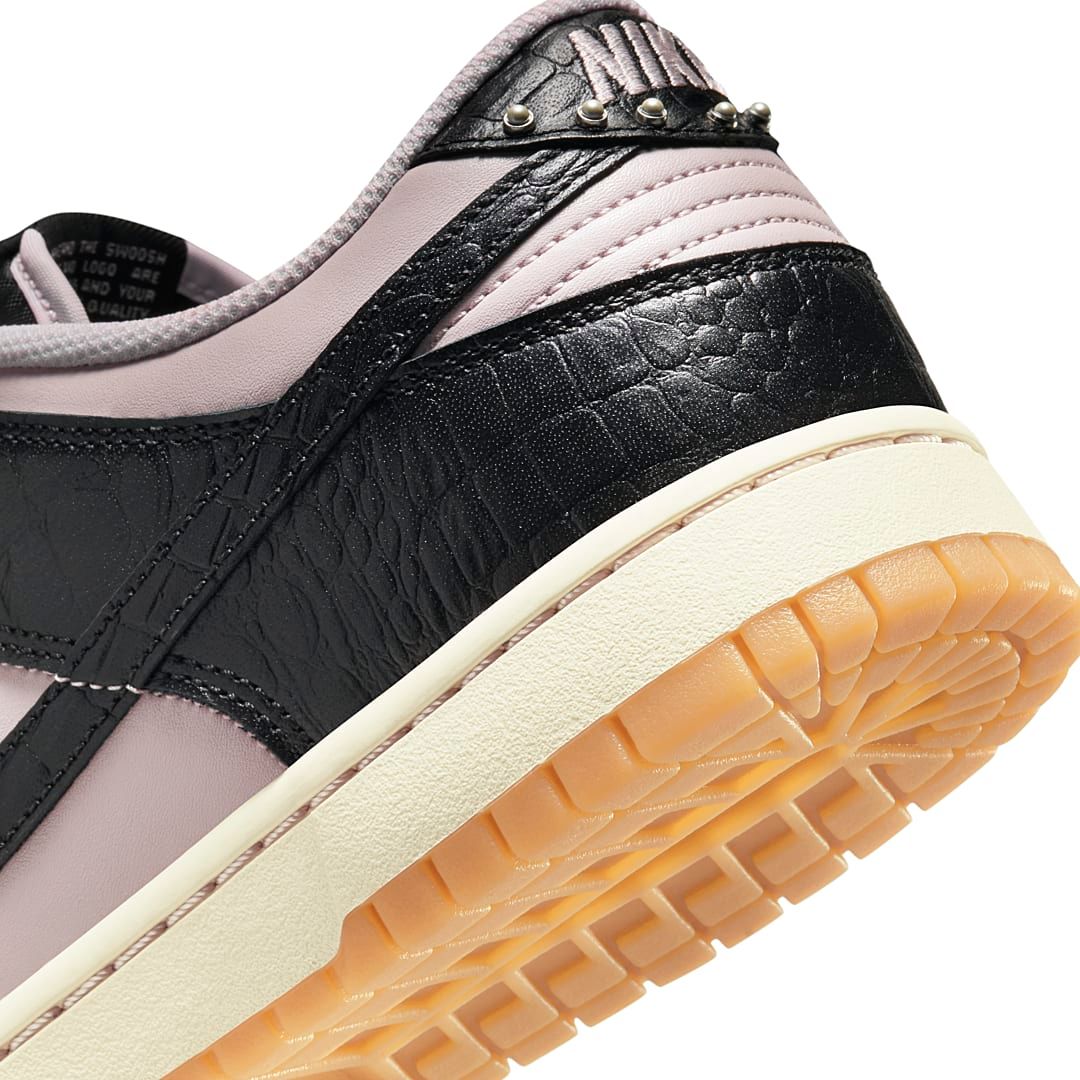 Nike Dunk Low Pink Black Croc HF9191-001 Release Info