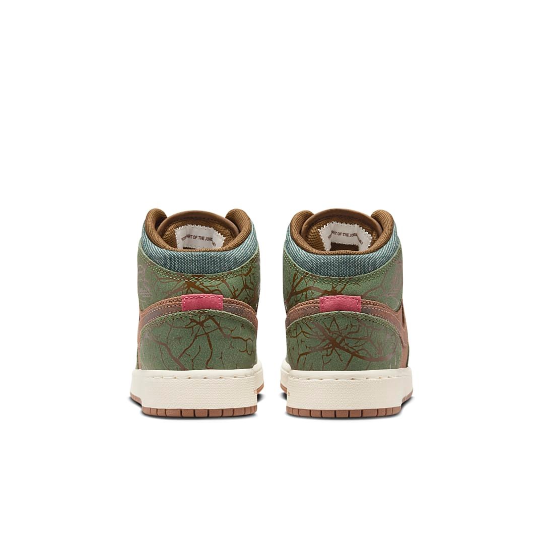 Air Jordan 1 Mid GS Treeline FQ8101-200 Release Info
