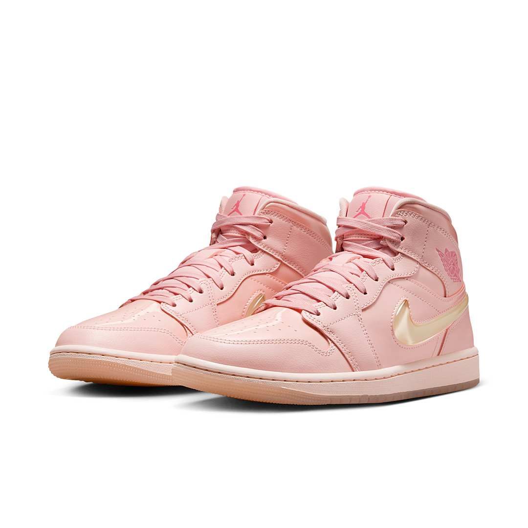 Air Jordan 1 Mid “Pink Patent” (W) HF3173-600 Release Info 2