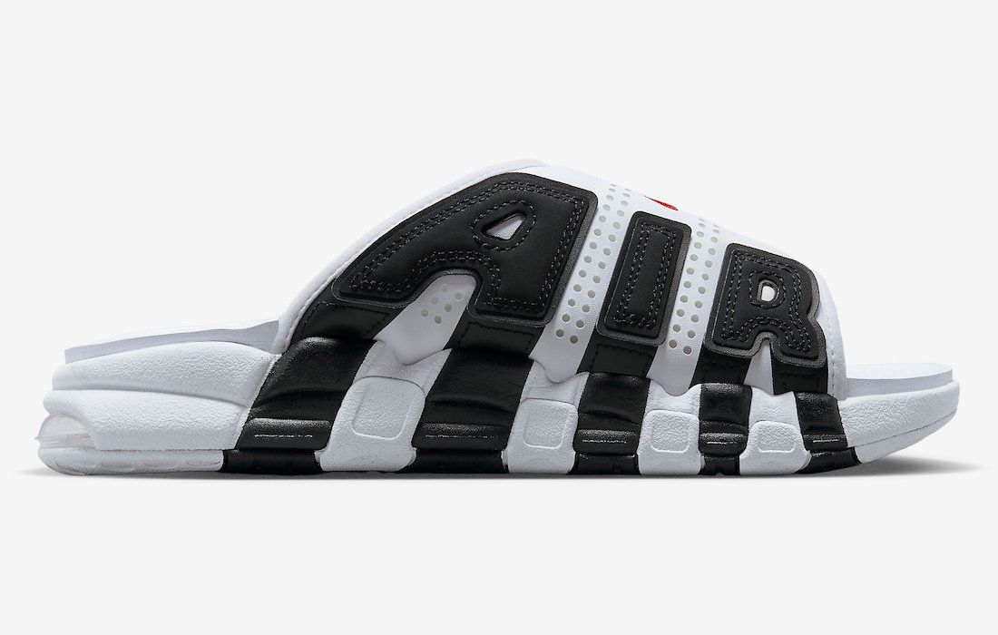 Nike Air More Uptempo Slide Black White