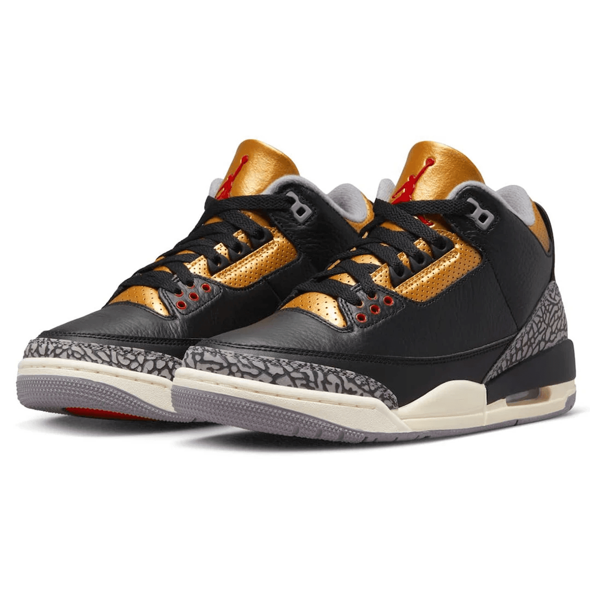 The Air Jordan 3 Gets A Touch Of Gold In The Air Jordan 3 WMNS Black Gold