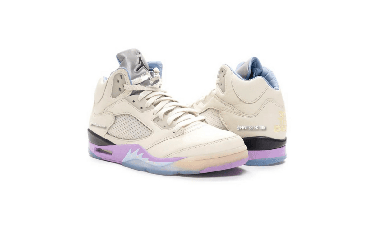 The We The Best x Air Jordan 5 Sail Hits Retailers Cyber Monday