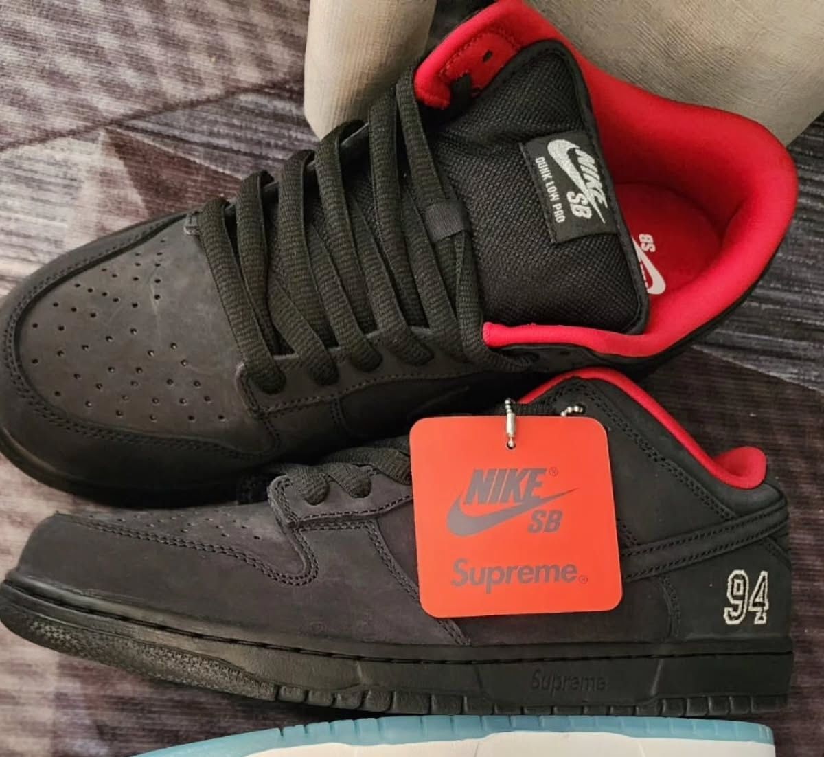 Supreme x Nike Sb Dunk Low Black HQ8487-001