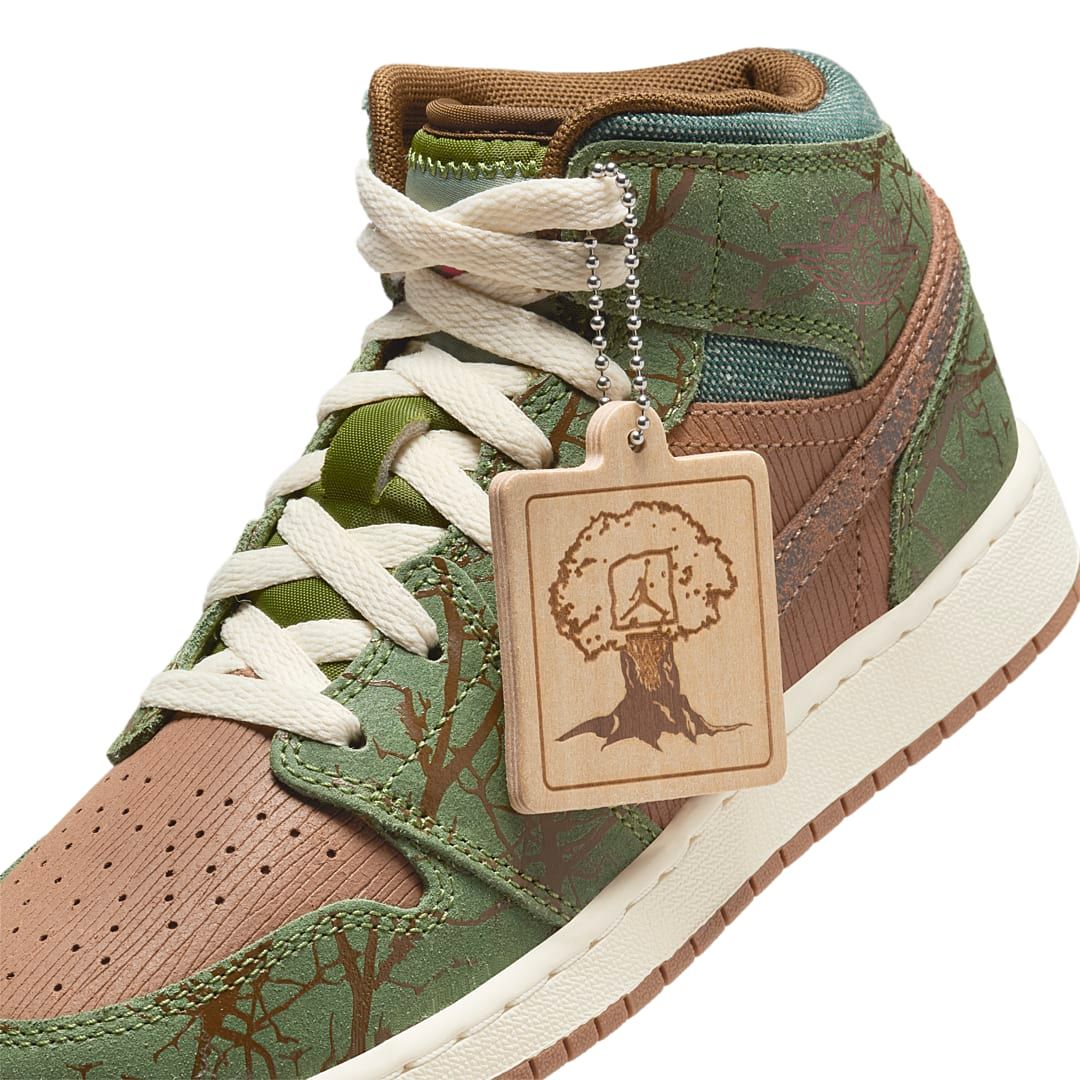 Air Jordan 1 Mid GS Treeline FQ8101-200 Release Info
