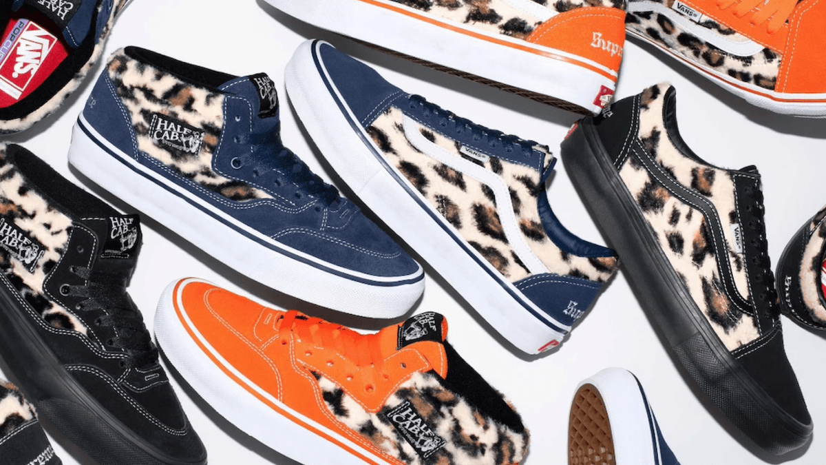 Vans x Supreme "Leopard" Pack Brings Old Skools And Half Cabs On December 14th