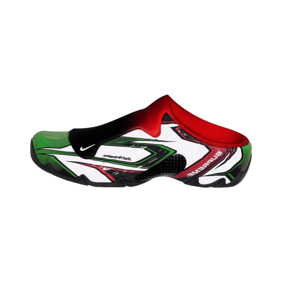 Supreme x Nike Clogposite White Gym Red Green