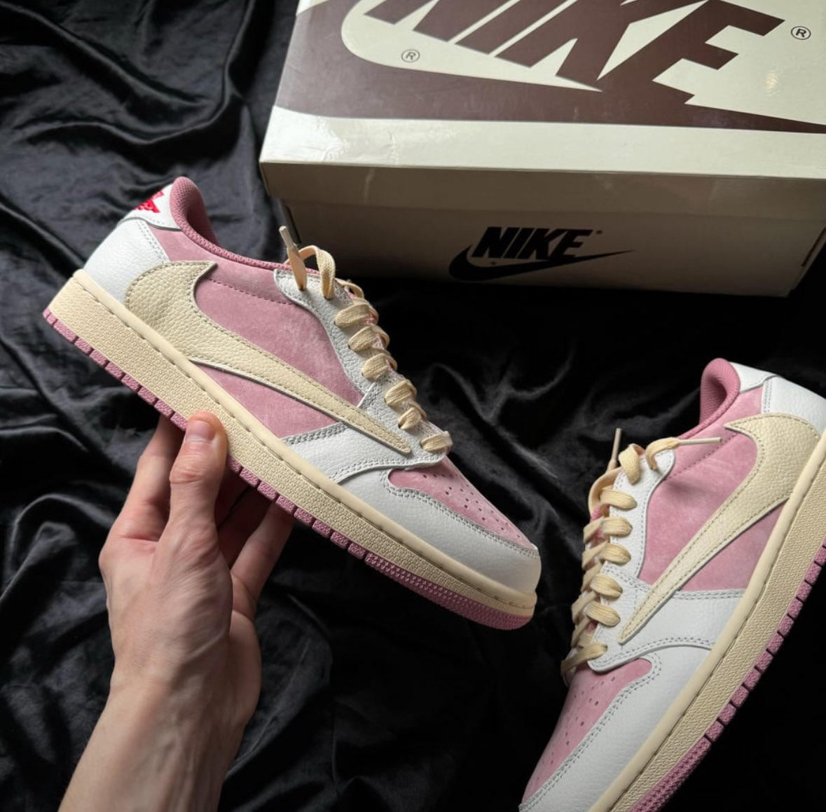 Travis Scott x Air Jordan 1 Low OG Shy Pink Release Info