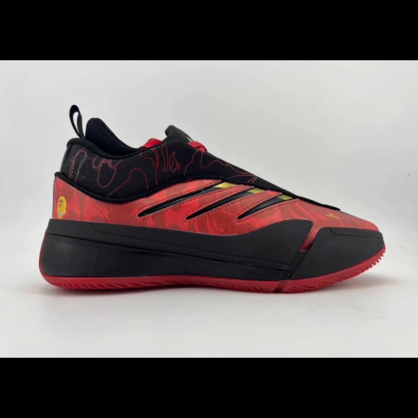 BAPE x adidas Dame 9 Red Black JH6358 Release Info