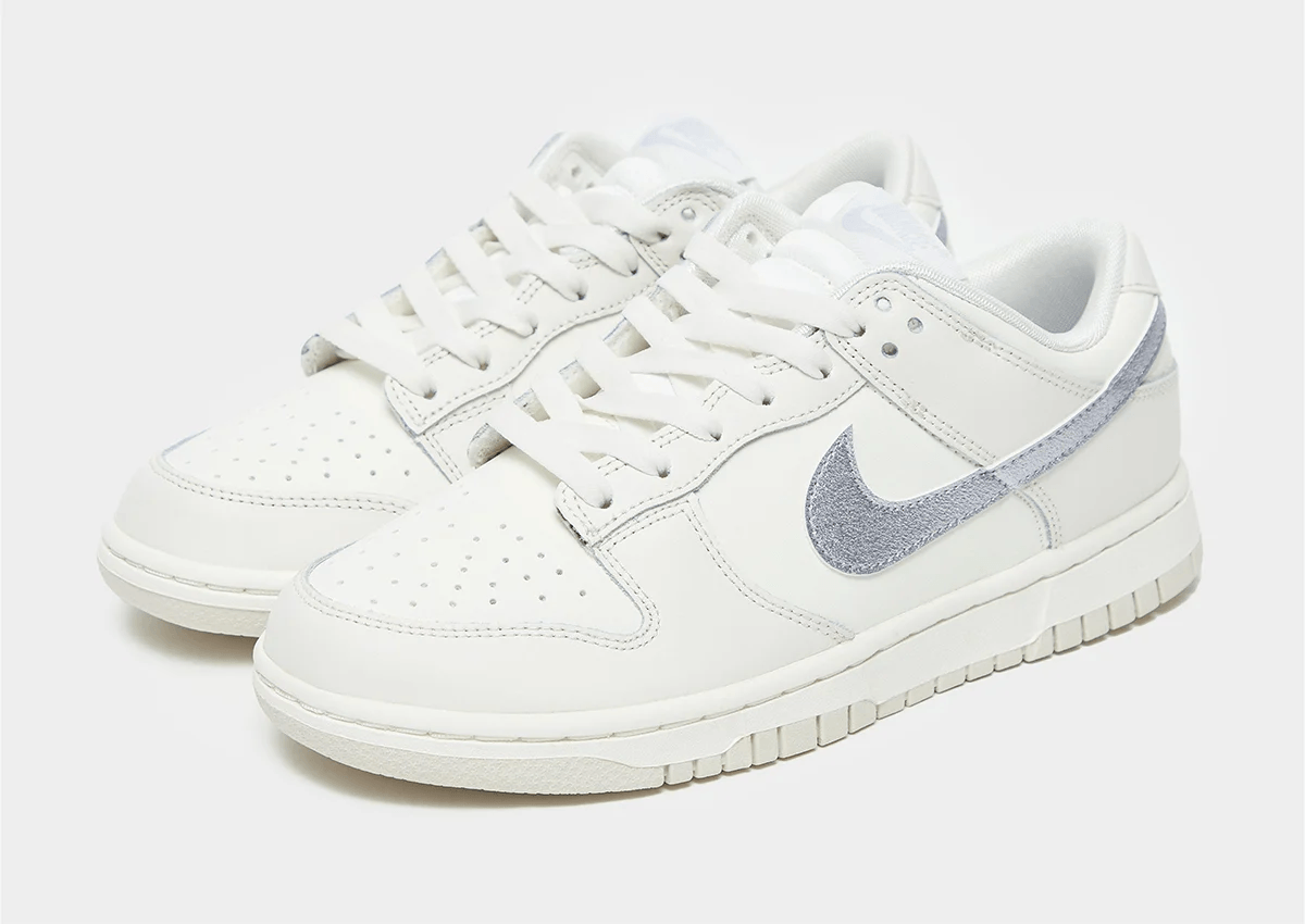 Shine In The Crowd With The Nike Dunk Low Silver Swoosh