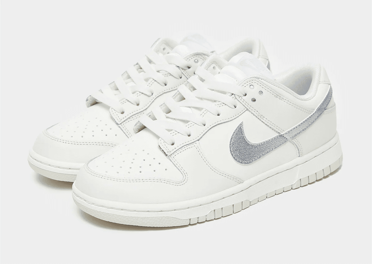 Shine In The Crowd With The Nike Dunk Low Silver Swoosh