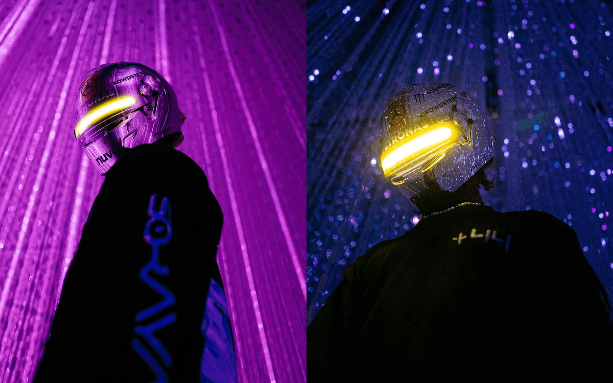 Lewis Hamilton Teams Up with Artist Hajime Sorayama to Unveil Helmet for the Japanese GP