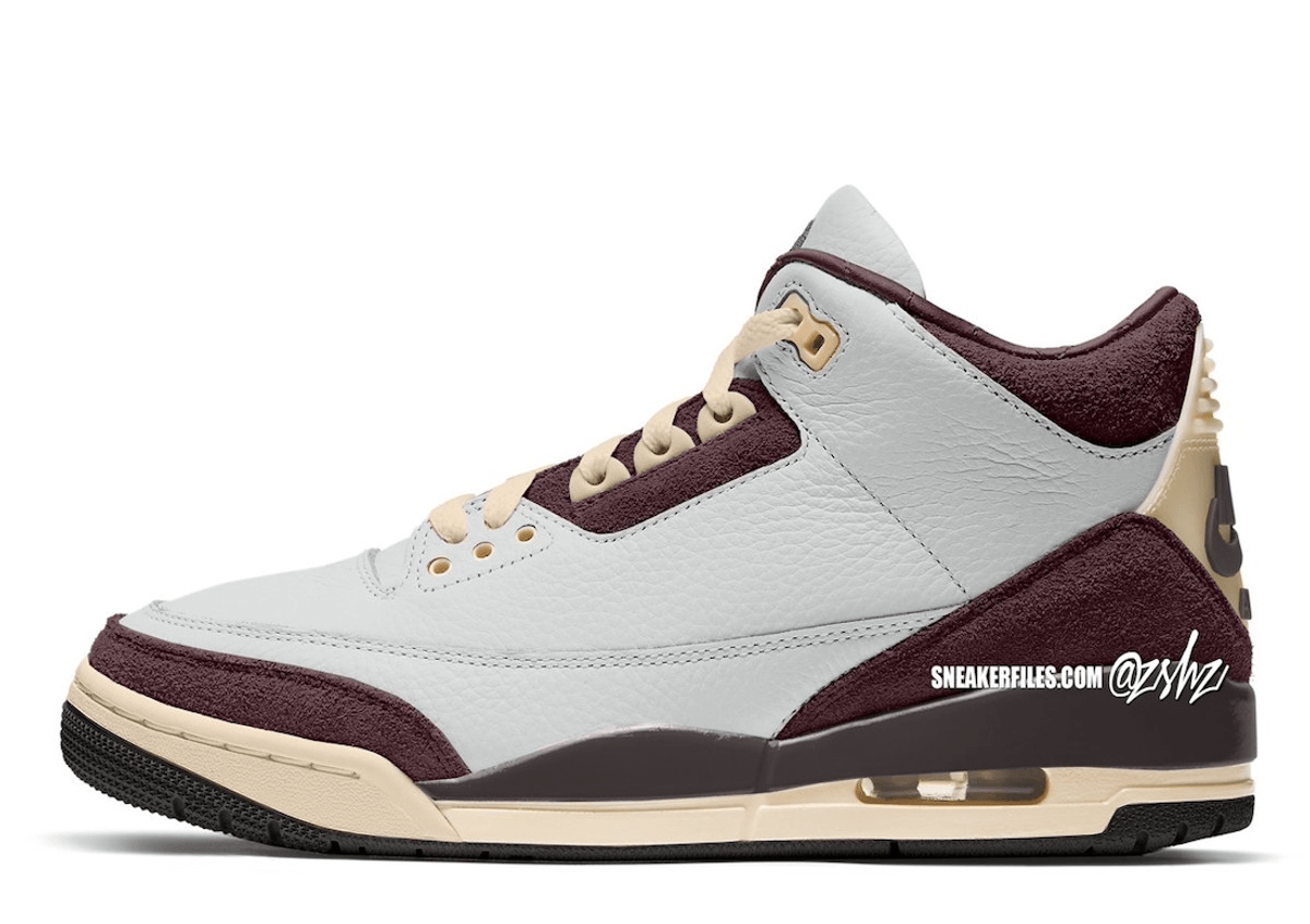 The A Ma Manière x Air Jordan 3 “Burgundy Crush" Releases Fall 2024