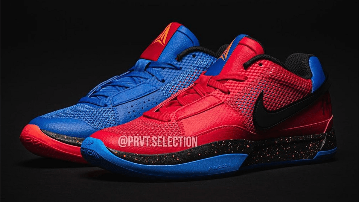The Nike Ja 1 Appears In A New Colorway Featuring University Red And Game Royal Tones
