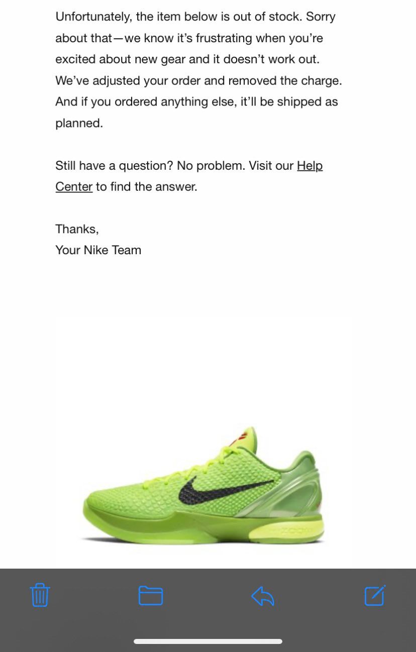 nike mamba cancel snkrs day