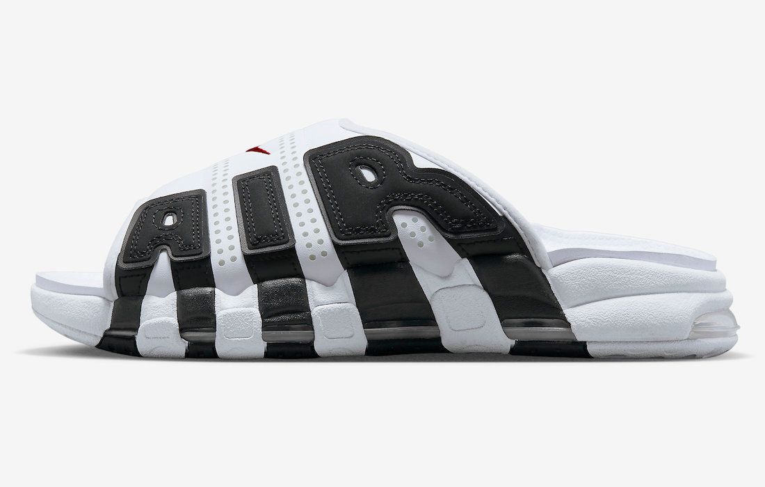 Nike Air More Uptempo Slide Black White