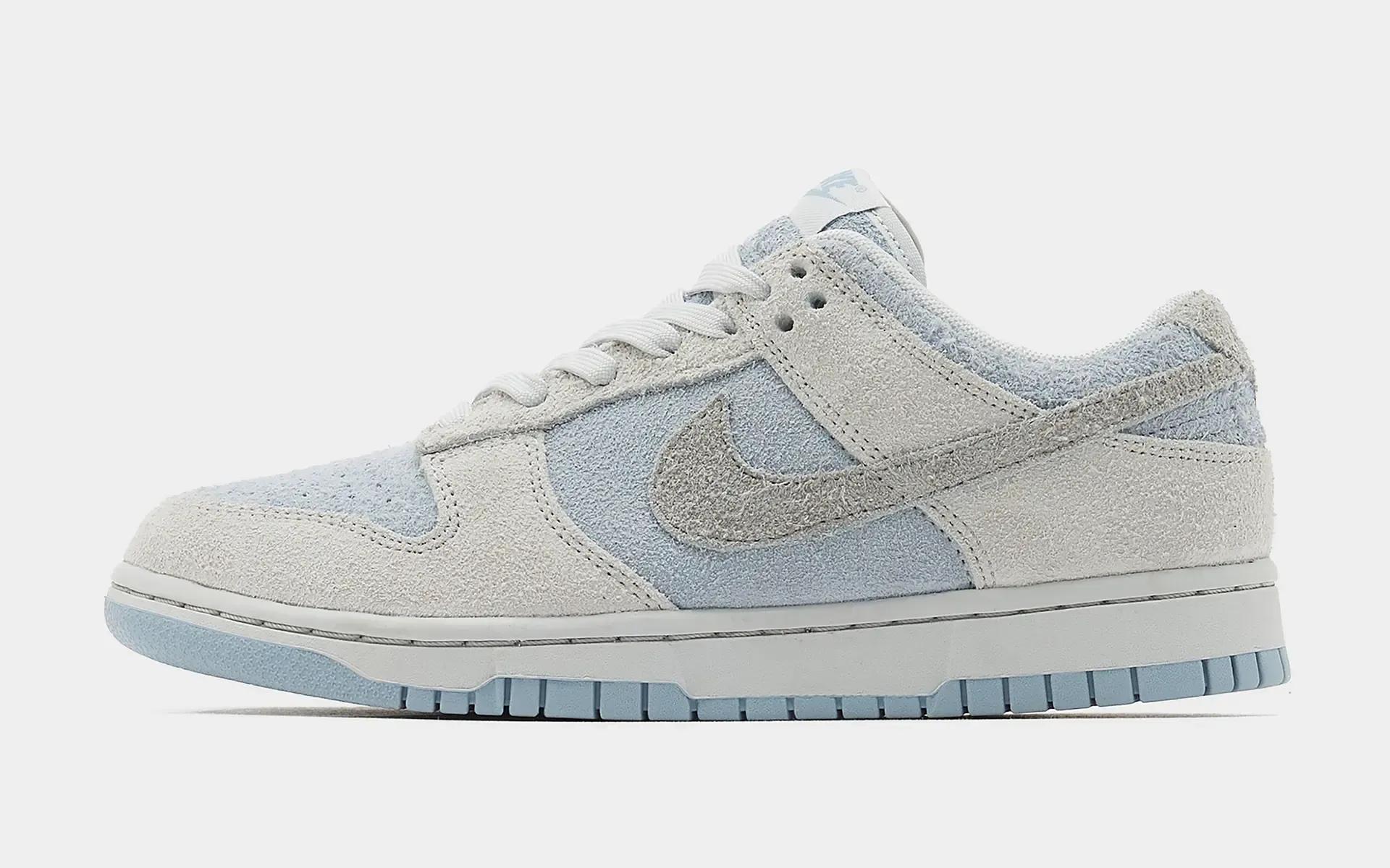 Nike Dunk Low Blue Grey Hairy Suede Release Info