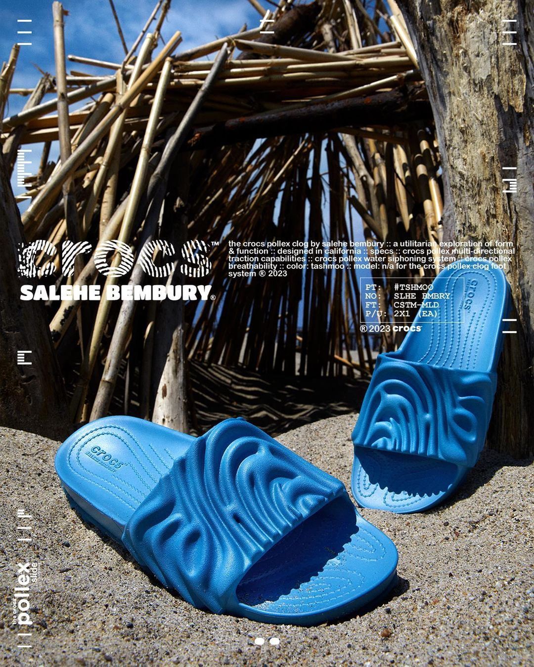 TheSiteSupply Images Salehe Bembury x Crocs Pollex Slides ‘Tashmoo’  Release Info