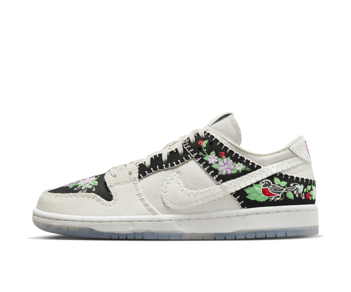 Nike SB Dunk Low x N7 Black and Sail