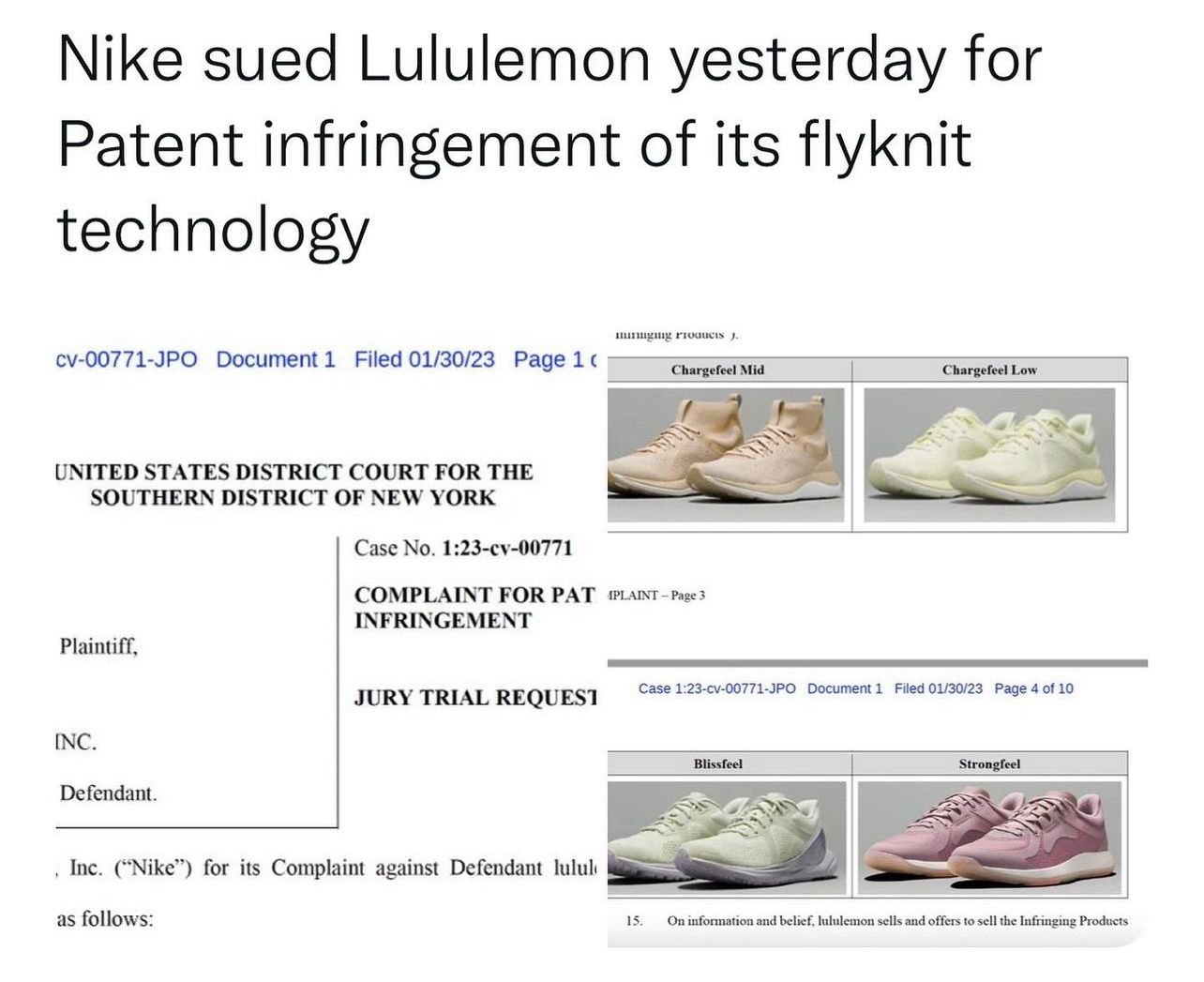 Nike Sues Lululemon