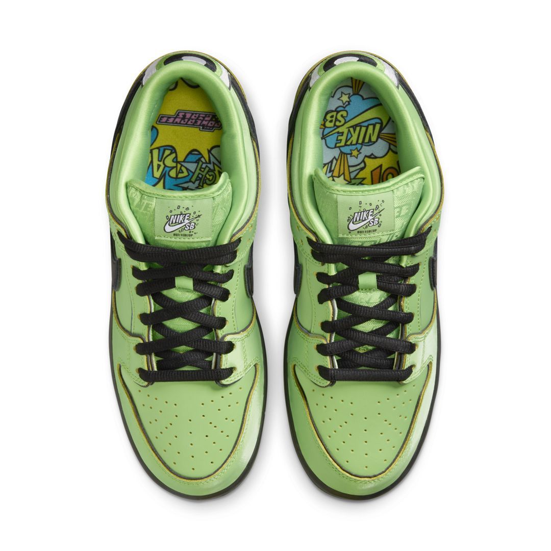 Powerpuff Girls Nike SB Dunk Low Buttercup FZ8319-300