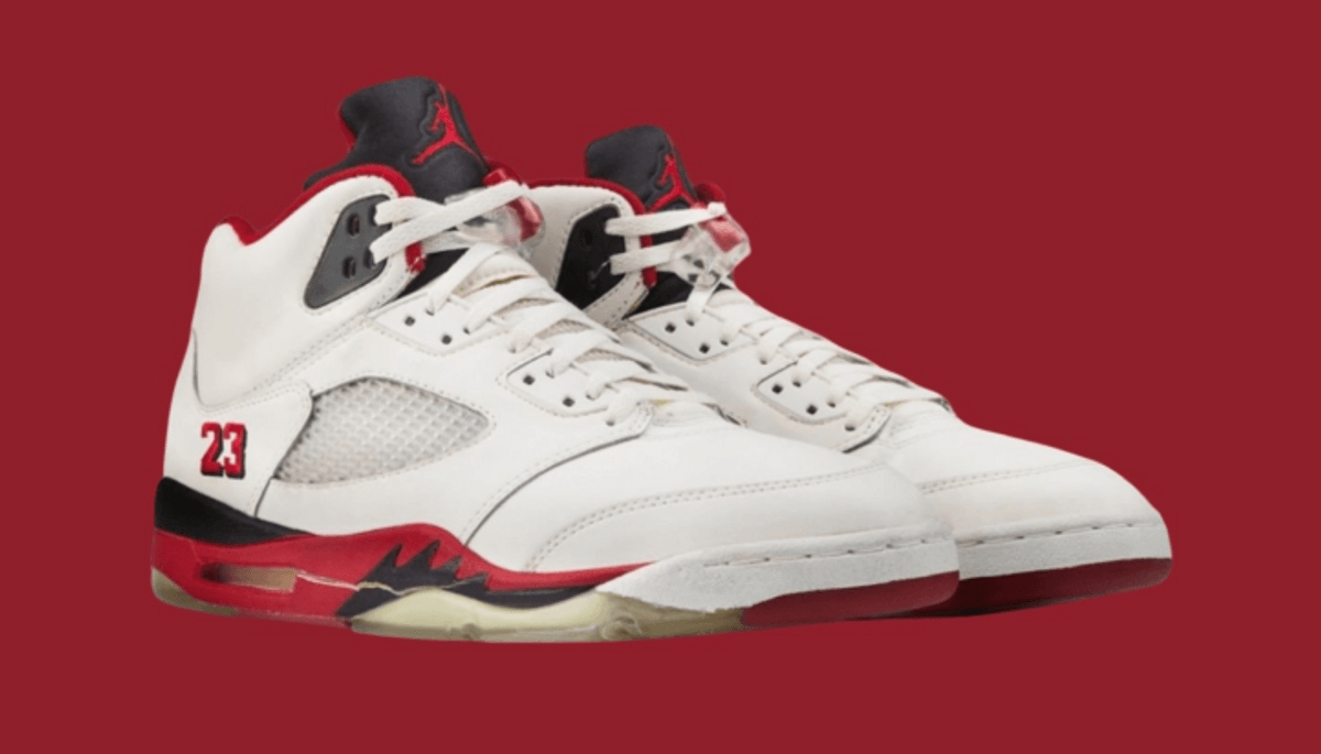 The Black Tongue Air Jordan 5 "Fire Red" Is Set To Return Fall 2025