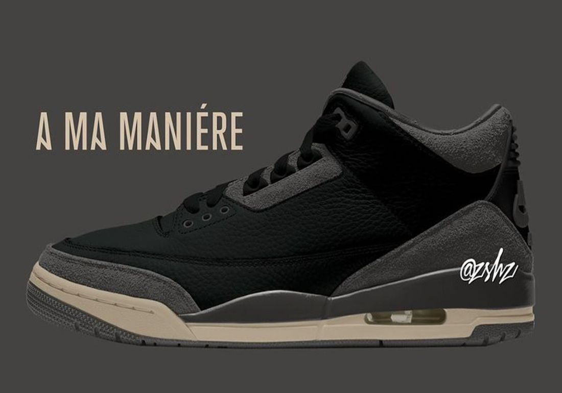 A Ma Maniere Air Jordan 3 Black FZ4811 001 Release Info