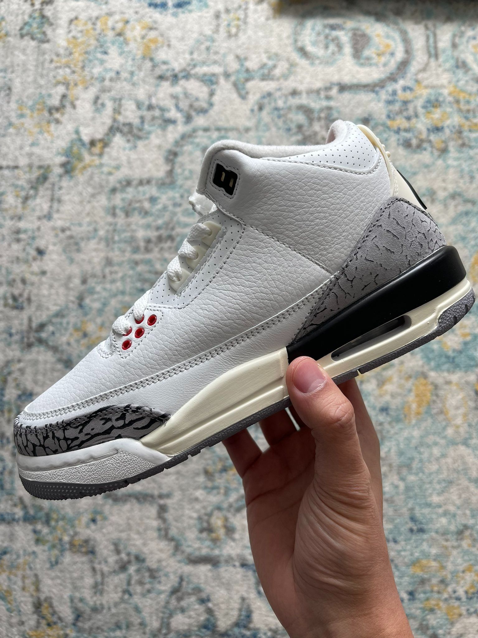 Poor quality control air jordan 3 reimagined