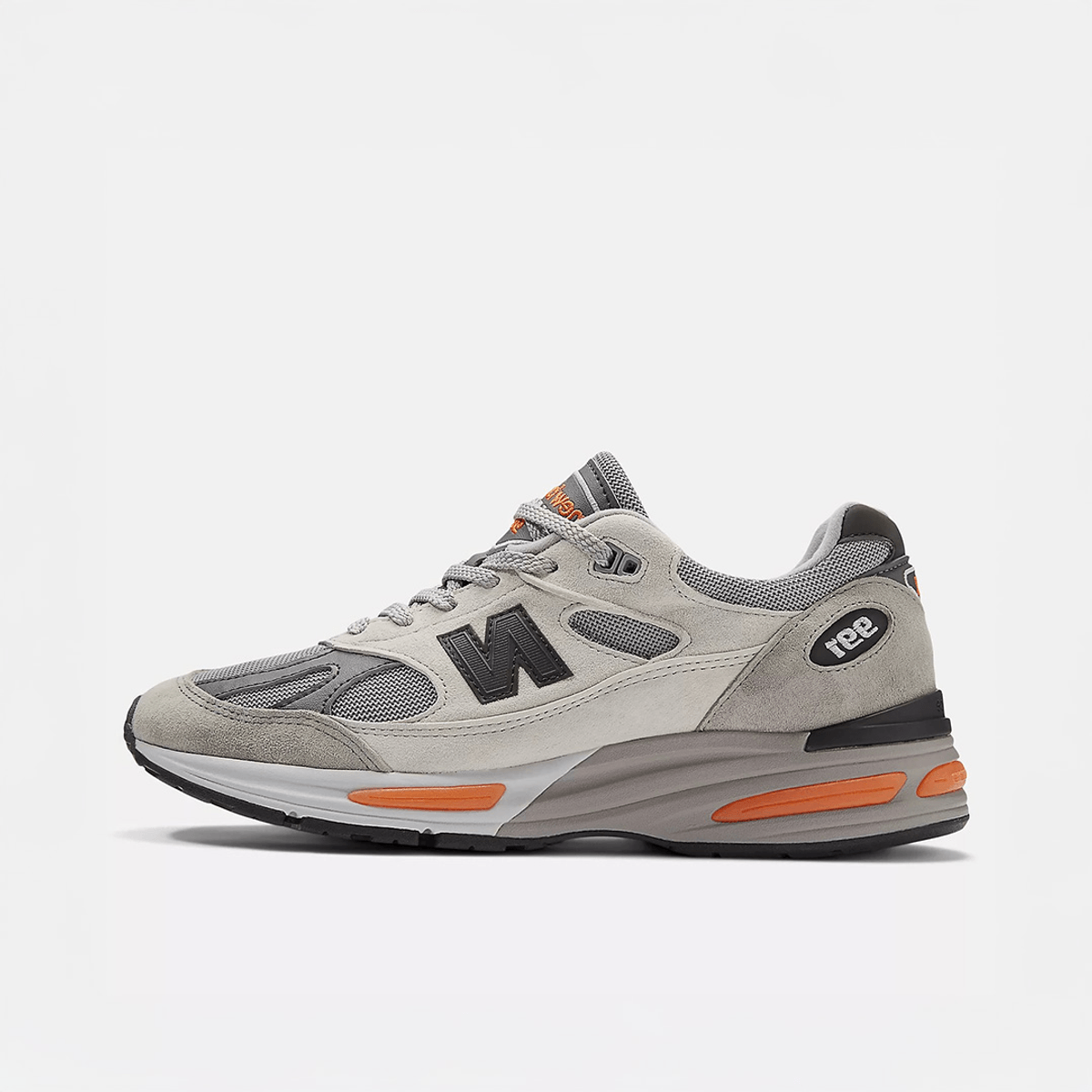 New Balance 991v2 MiUK Pelican Grey Orange