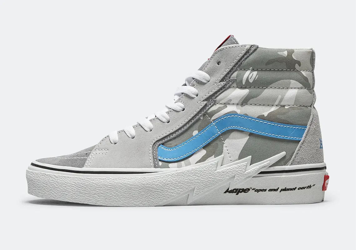 sitessupply.co Aape Vans Sk8 Hi Bolt Grey Camo Release Info