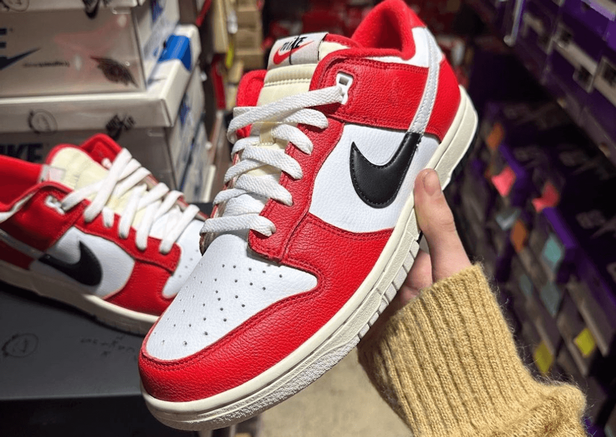 In Hand Look Of The New Nike Dunk Low Chicago Split Colorway