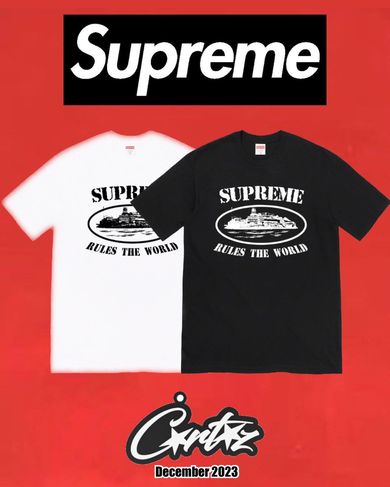 Corteiz x Supreme Graphic Tee FW23