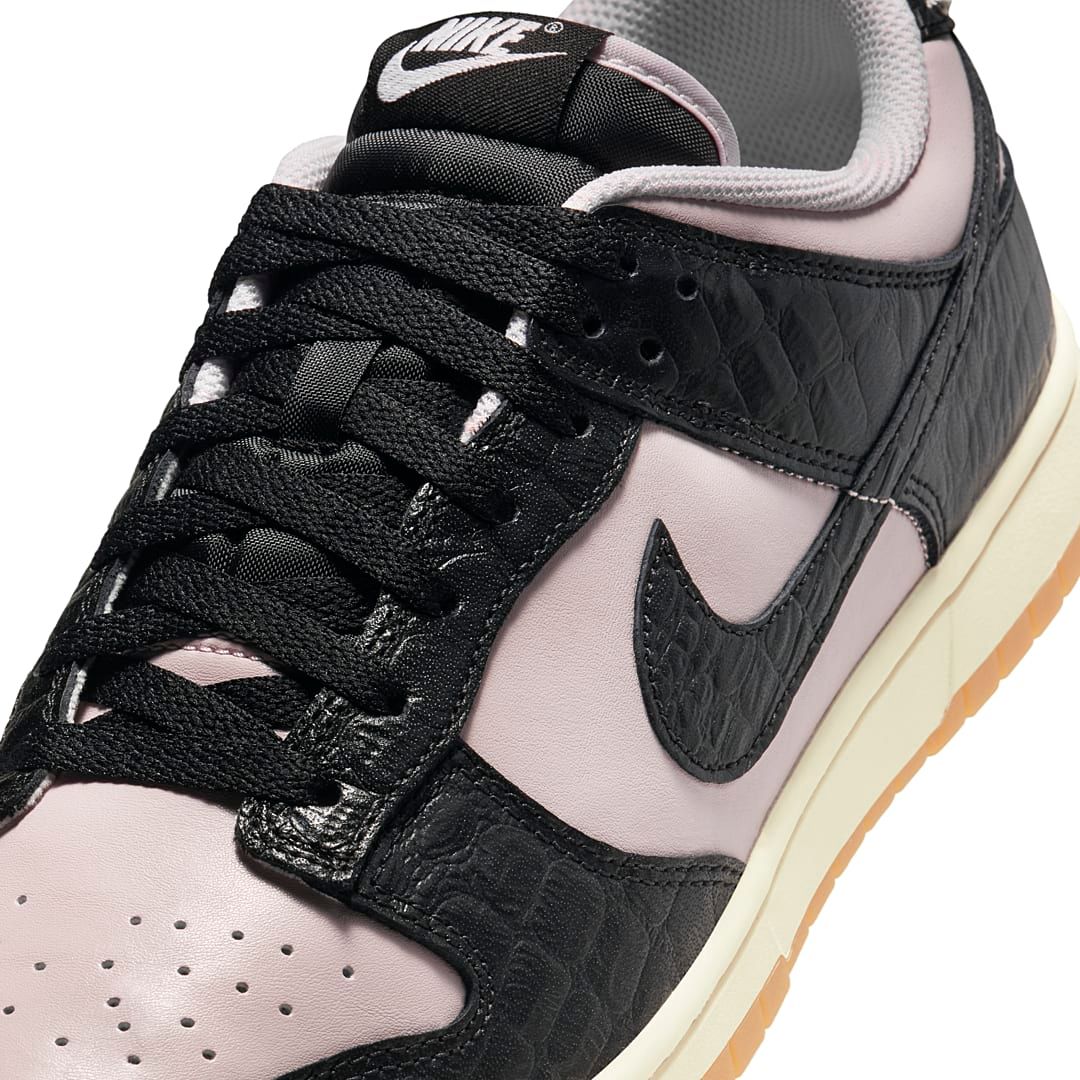 Nike Dunk Low Pink Black Croc HF9191-001 Release Info