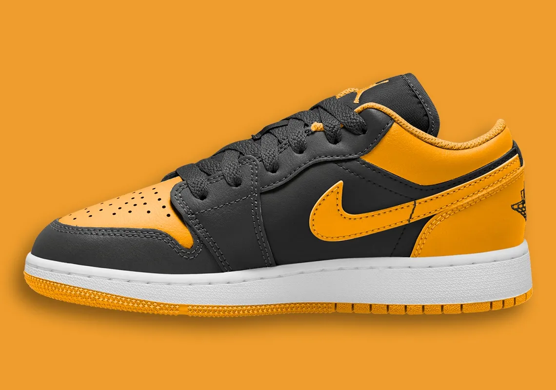 TheSiteSupply Images Air Jordan 1 Low Gs Black Yellow Ochre 553560 072 4