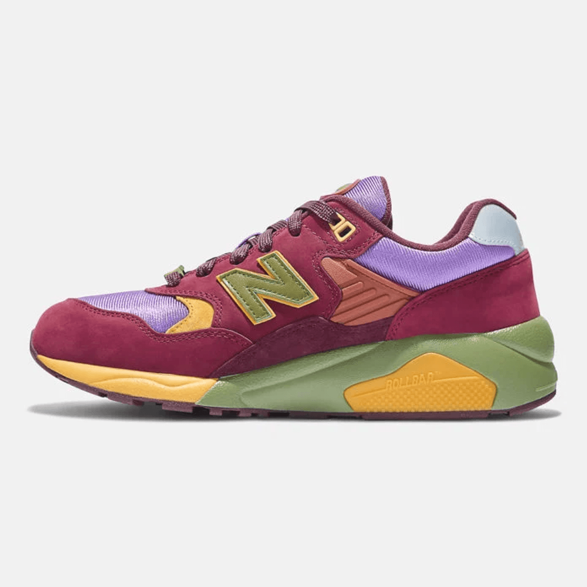 The Stray Rats x New Balance 580 Burgundy Olive is a Eye-Catching Sneaker Perfect for Fall