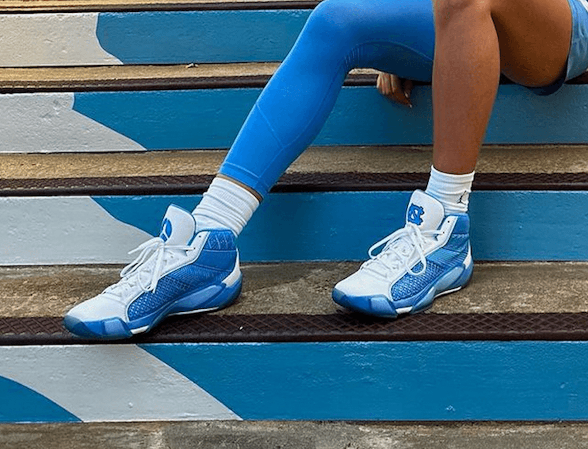 Take A Look At The Air Jordan 38 "UNC" Player Exclusives