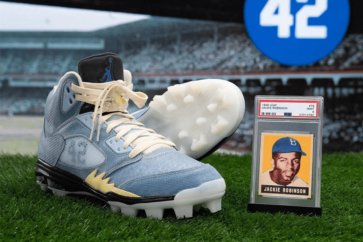 Jordan Brand Pays Homage To The Great Jackie Robinson With A Special Edition Air Jordan 5 Cleat