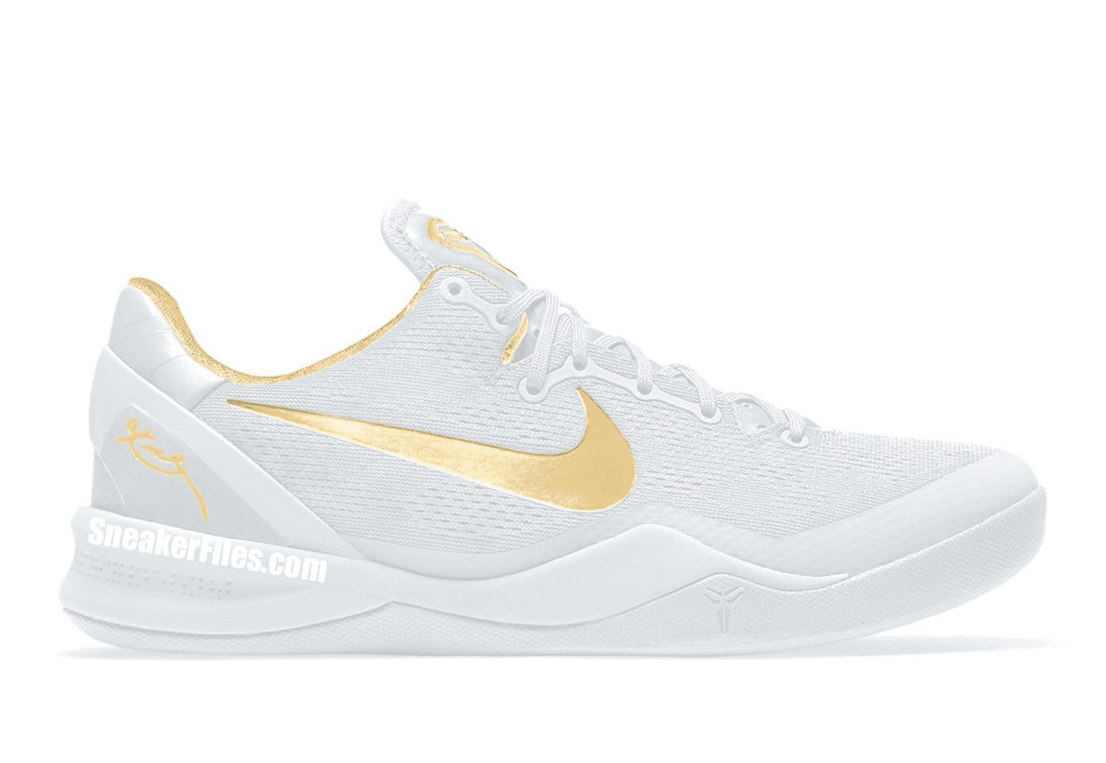 White and 2025 gold kobe ad