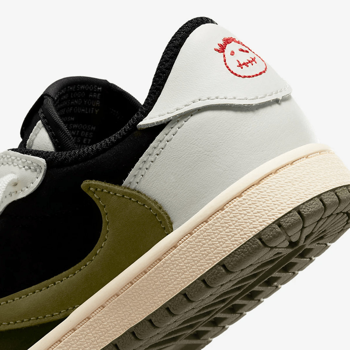 Official Images Of The Travis Scott x Air Jordan 1 Low OG “Olive” (W)