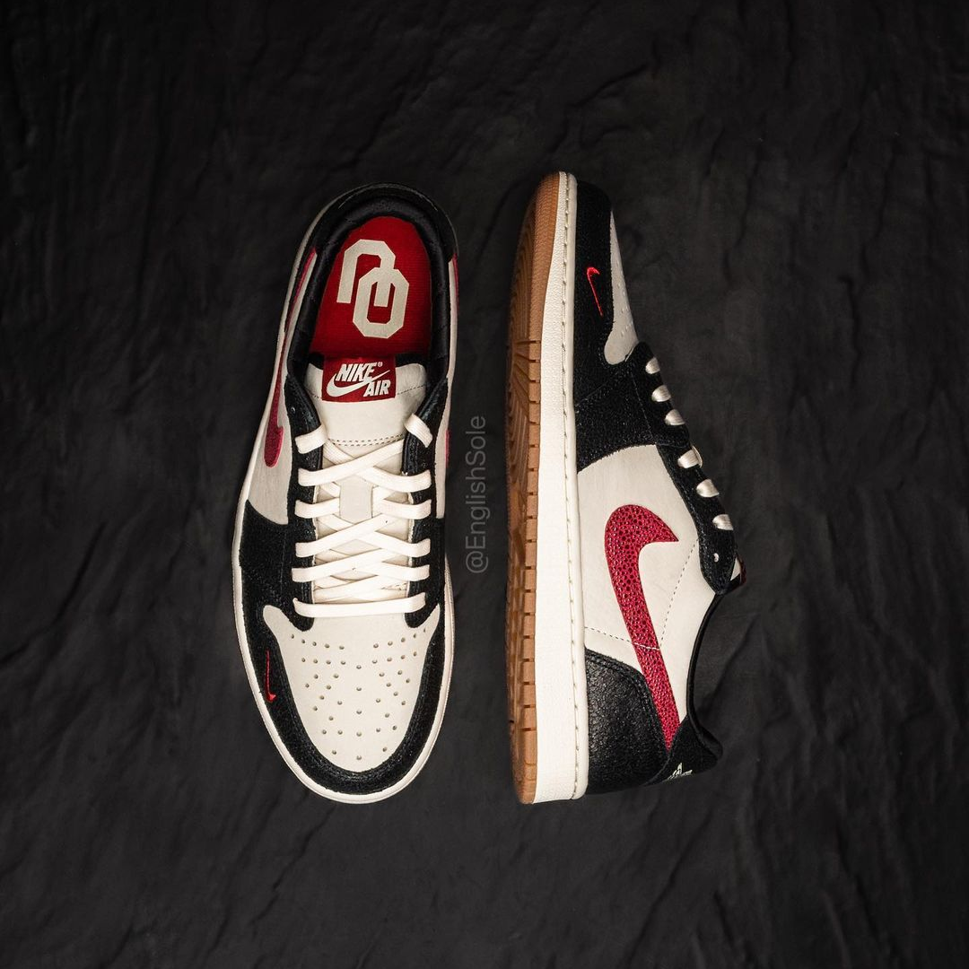 Air Jordan 1 Low Og Oklahoma Sooner Pe 04