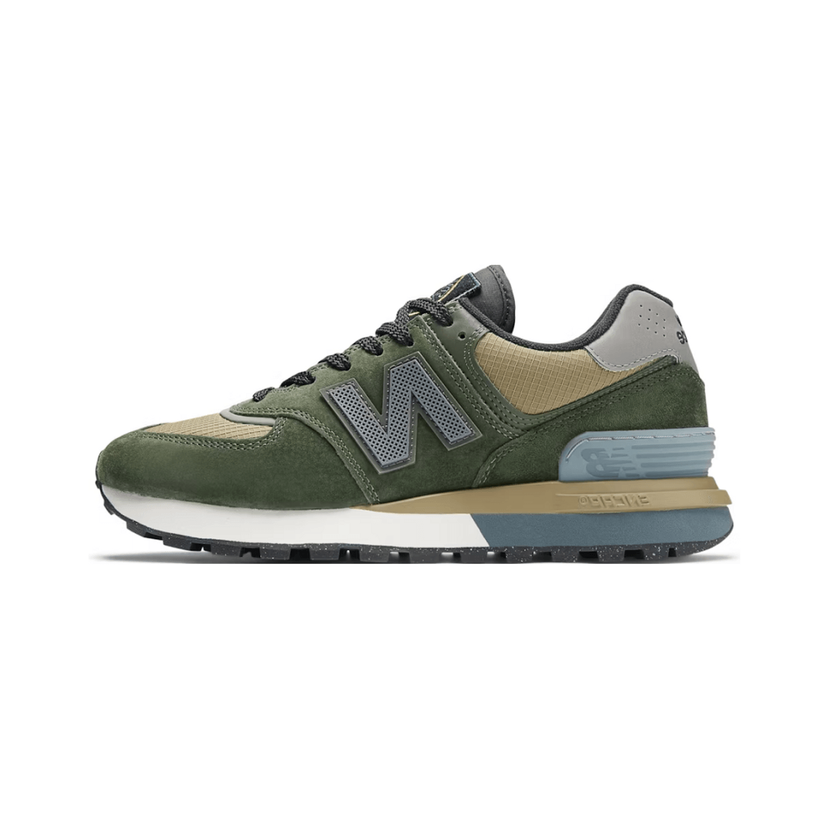 Stone Island x New Balance 574 Legacy Dark Green Brown