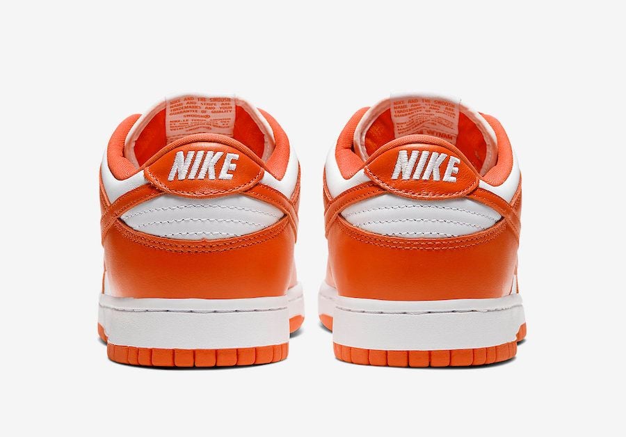 Nike Dunk Low Syracuse Orange White C U1726 101 Release Date Price 5
