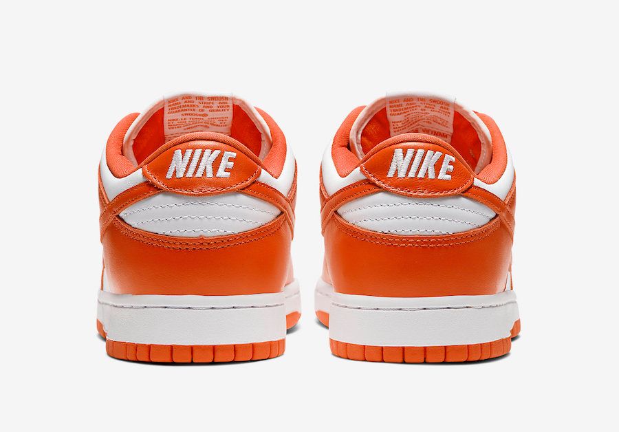 Nike Dunk Low Syracuse Orange White C U1726 101 Release Date Price 5