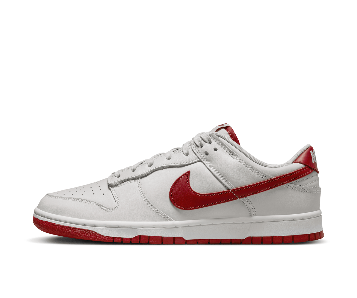 Nike Dunk Low Vast Grey Varsity Red