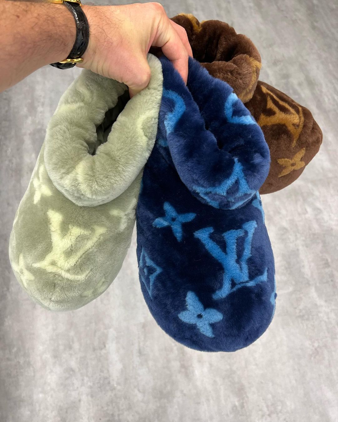 From Pharrell's fuzzy Louis Vuitton slippers to MSCHF's big yellow