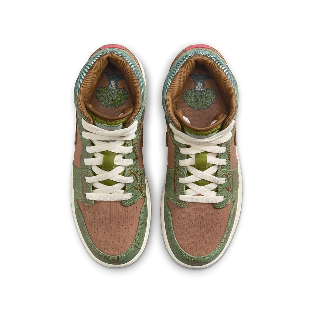 Air Jordan 1 Mid GS Treeline FQ8101-200 Release Info