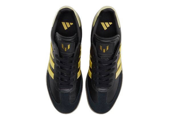 Lionel Messi x adidas Samba Black gold IH8159 Release Info