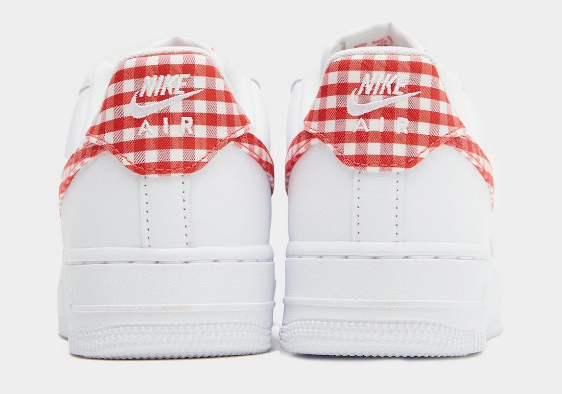 Nike Air Force 1 Red Gingham