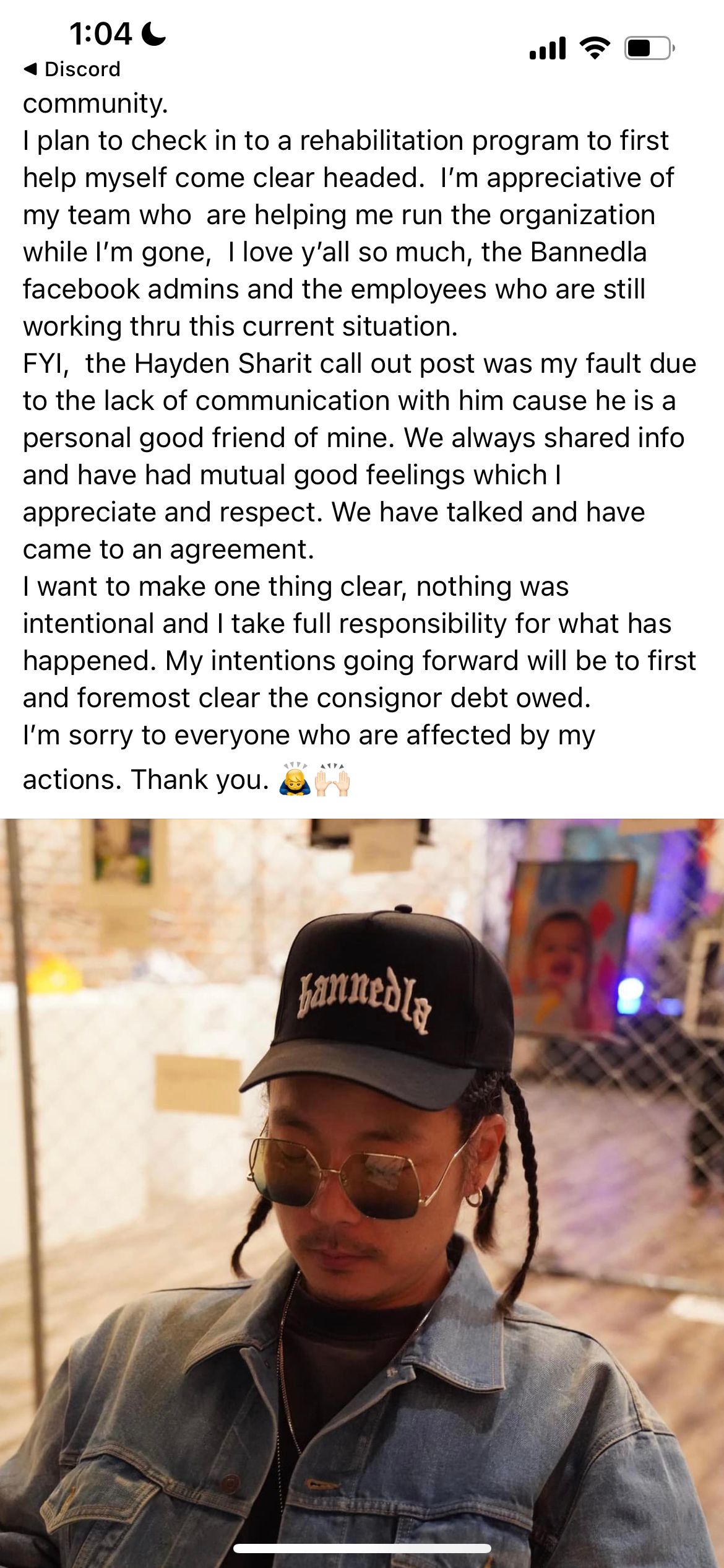 banned la owes consigners facebook post 2