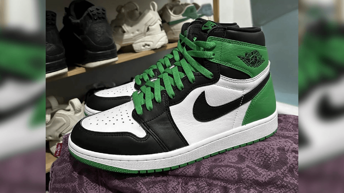 Better look at the Air Jordan 1 High OG “Lucky Green”